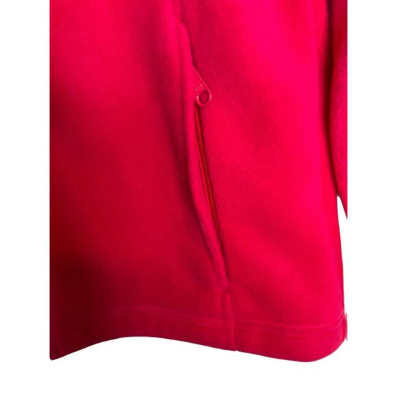 Columbia Fleece Jacket Bright Pink Full Zip Soft Warm Girls Youth L (14/16) - Picture 4 of 8